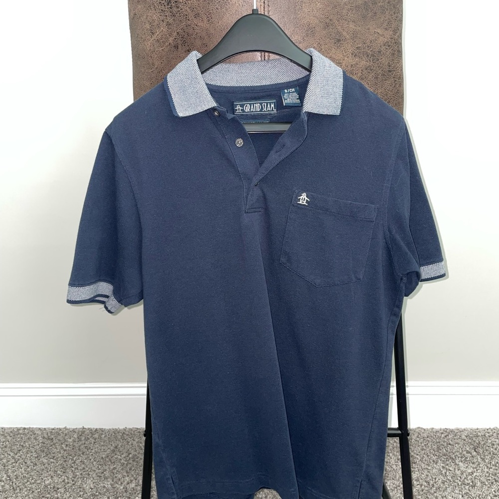 Grand Slam Blue Polo Shirt Classic Design